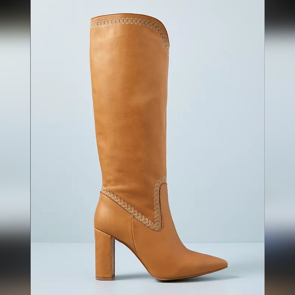 Anthropologie Tall Heeled Boots Size 38